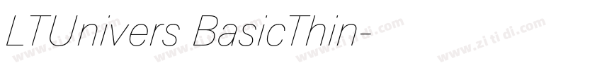 LTUnivers BasicThin字体转换